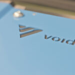 Close-up of the voidsy logo on the 3D V-ROX Photothermal Tomography system used in Photothermal Tomography Training in Austria.